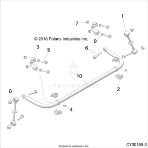 Suspension, Rear Stabilizer Bar - Z20pal92ag/ap/bg/bp/lg/g92ag/ap/lg (c700165-3) Schematic