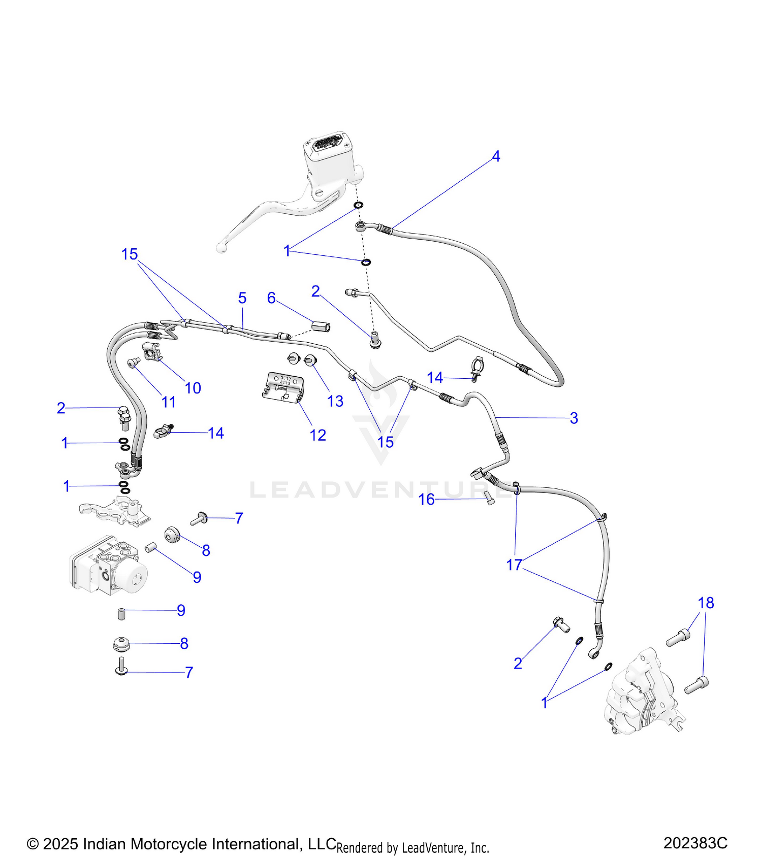 BRAKES, FRONT ASM. - N26SSB61/SSC61 (202383C)