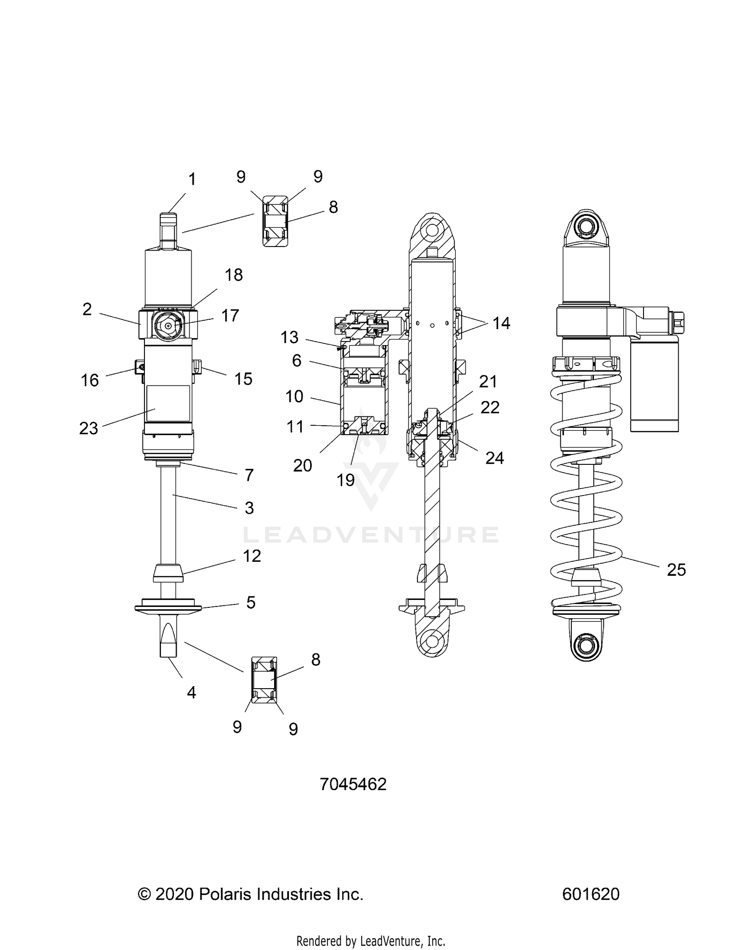 SUSPENSION, SHOCK, IFS, RACE  - S26TLC9BS (601620)