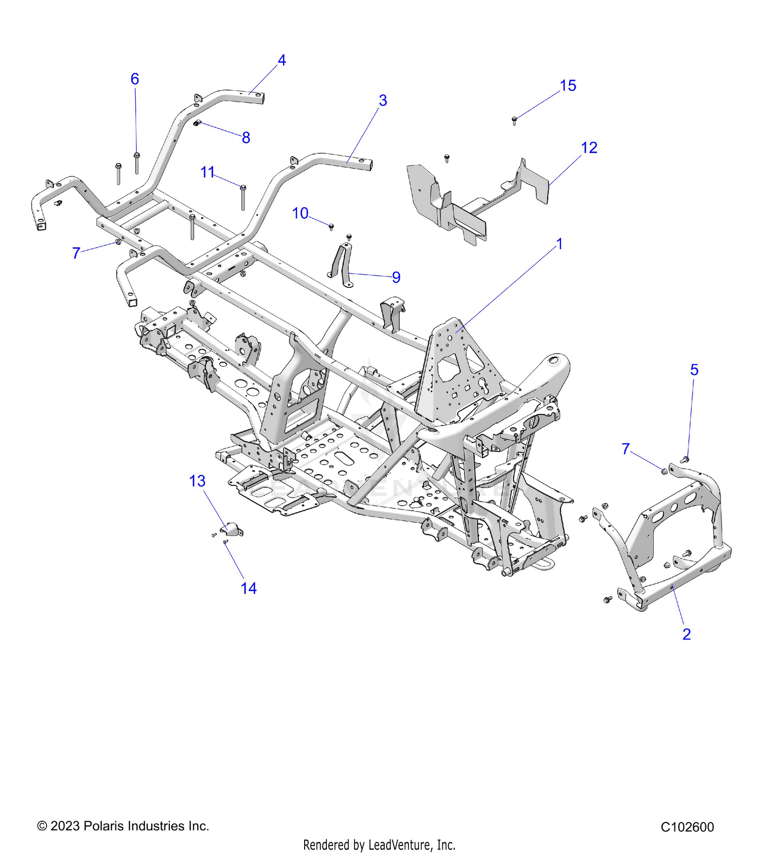CHASSIS, FRAME - A26SDZ57AB (C102600)