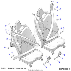 Body, Seat Belt Mounting, Rear, Standard -z21r4e92ag/as/bg/bs (c0703030-5) Schematic