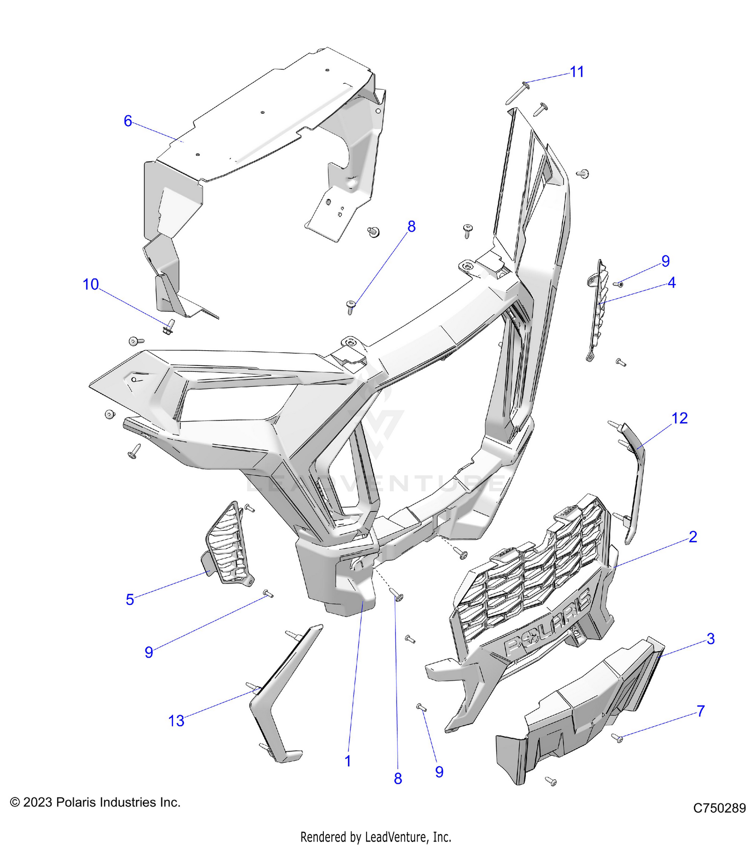 BODY, FRONT BUMPER - Z26ASE99P5 (C750289)