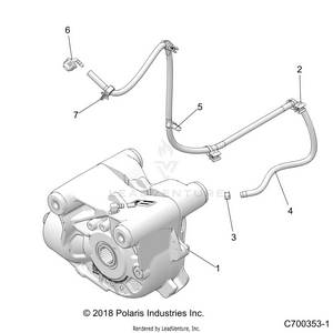 Drive Train, Front Gearcase Mounting - Z20pal92ag/ap/bg/bp/lg/g92ag/ap/lg (c700353-1) Schematic