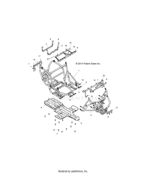 Chassis, Main Frame And Skid Plates - Z15vde99fv (49rgrframe151000) Schematic
