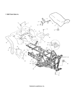 Rear Cab And Seat - A10ch46ca (4964376437a003) Schematic