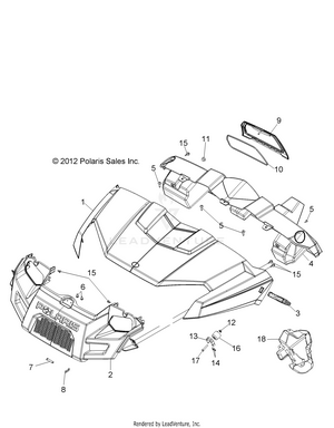 Body, Hood, Dash And Grill - R14rh76aa/76ac/7eaz (49rgrhood14800mid) Schematic