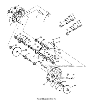 Gearcase Assembly Magnum 2x4 W957544 (4926852685c006) Schematic