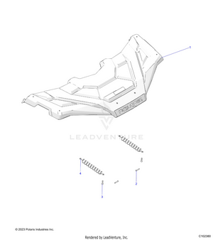 Body, Front Storage Cover - A22shz57ae (c102380) Schematic