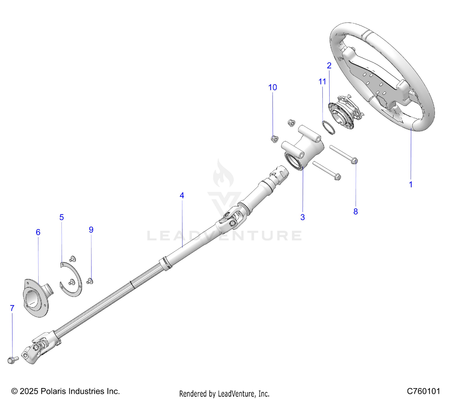 STEERING, LINKAGE & TILT - Z26RRE2KAL (C760101)