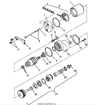 Starting Motor Scrambler W967840 (4935823582d005) Schematic