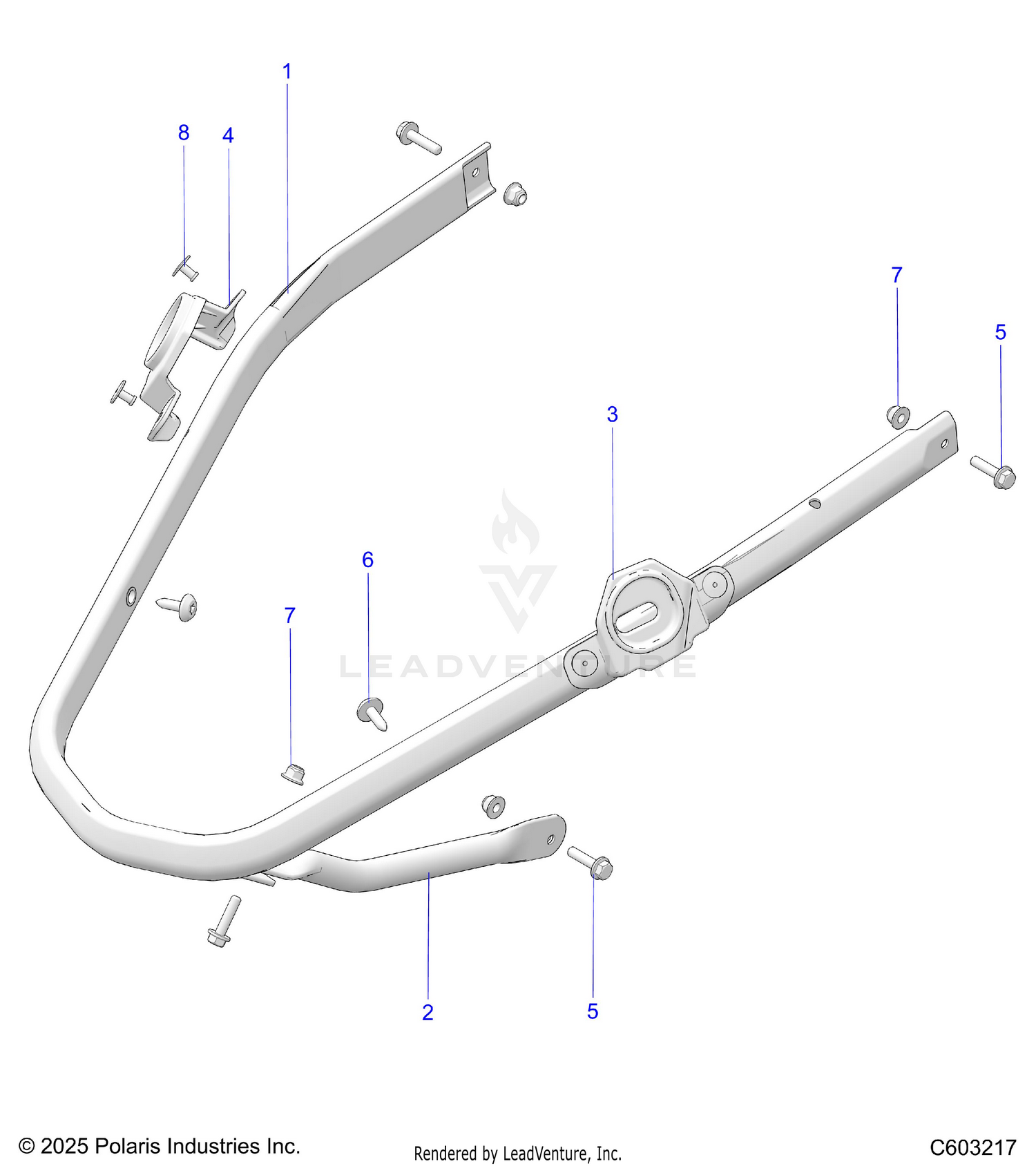 BODY, BUMPER, FRONT ADVENTURE - S26AJE9FSL (C603217)