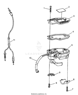 Controls - Throttle Asm./cable Magnum 2x4 W97aa42a (4940704070b008) Schematic