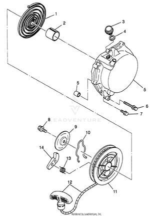 Recoil Starter Xplorer 400l W97cc38c (4939753975d004) Schematic