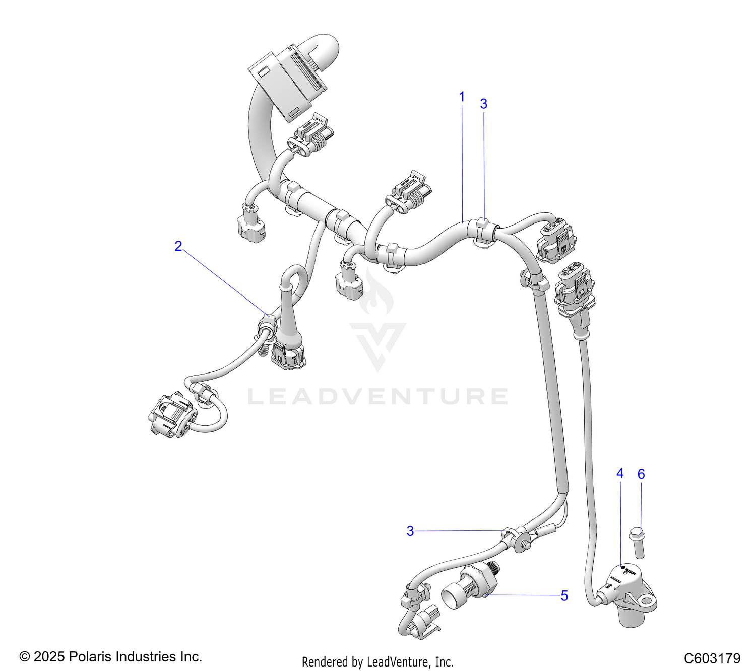 ENGINE, HARNESS AND SENSORS - S26TLF9FSL (C603179)