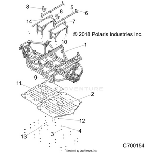 Chassis, Main Frame And Skid Plates - R19rse99n1 (c700154) Schematic