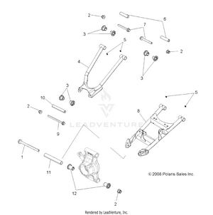 Suspension, Rear - A10tn55al/ax (49atvsusprr10sp550x2) Schematic