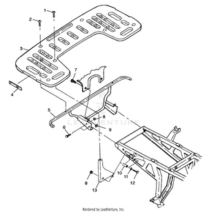 Rear Rack Mounting - A99cc28ca (4949484948a008) Schematic