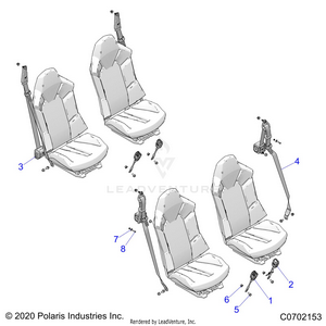 Body, Seat Belt Mounting - G23gmk99a/99b (c0702153) Schematic