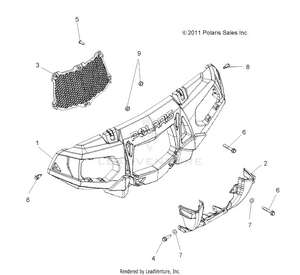 Body, Front Bumper And Mounting - A12zn8efk/efo (49atvbumper12sp550f) Schematic
