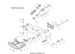 Swing Arm And Rear Shock - A04gj50aa/ab/ac/ad (4986168616b08) Schematic