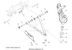 Suspension, A-arm And Strut Mounting - R08rh68 All Options (49rgraarm08500efi) Schematic