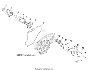 Engine, Oil Pump And Water Pump - R14rh76aa/76ac/7eaz (49rgroilpump13800efi) Schematic