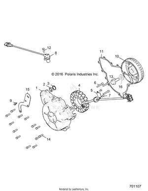 Engine, Stator And Flywheel - R17rt_99 All Options (701107) Schematic