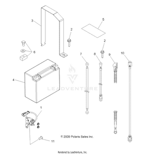 Electrical, Battery - A10tn55al/ax (49atvbattery10sptrgeps) Schematic