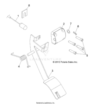 Engine, Throttle Pedal - R14rh76aa/76ac/7eaz (49rgrthrottle13500crew) Schematic