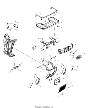 Front Rack And Bumper Mounting - A03ch68aa/ac/af/ah/al (4975557555a07) Schematic