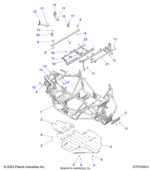Chassis, Main Frame And Skid Plate - Z24ase87a5 (c701029-2) Schematic