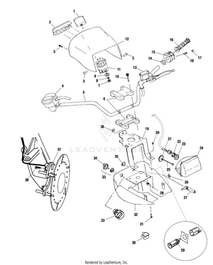 Handlebar And Headlight Pod - A10ch46ca (4964376437b009) Schematic