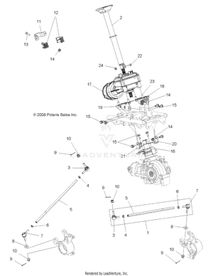 Steering, Steering Post Asm. - A10zx85ak/al/as/at/ax (49atvsteering09speps850) Schematic