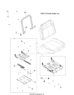 Body, Slider, Drivers Seat - R16rte87a9/ak/am/as/av/b9/bk/bm/bs/bv/ag/bg/m87al/bl/u87a9/ab/as/b9/bb/bs (49rgrseat13slider) Schematic