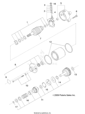 Engine, Starting Motor - R12rh45ag/ah/ar (49rgrstartingmtr10) Schematic