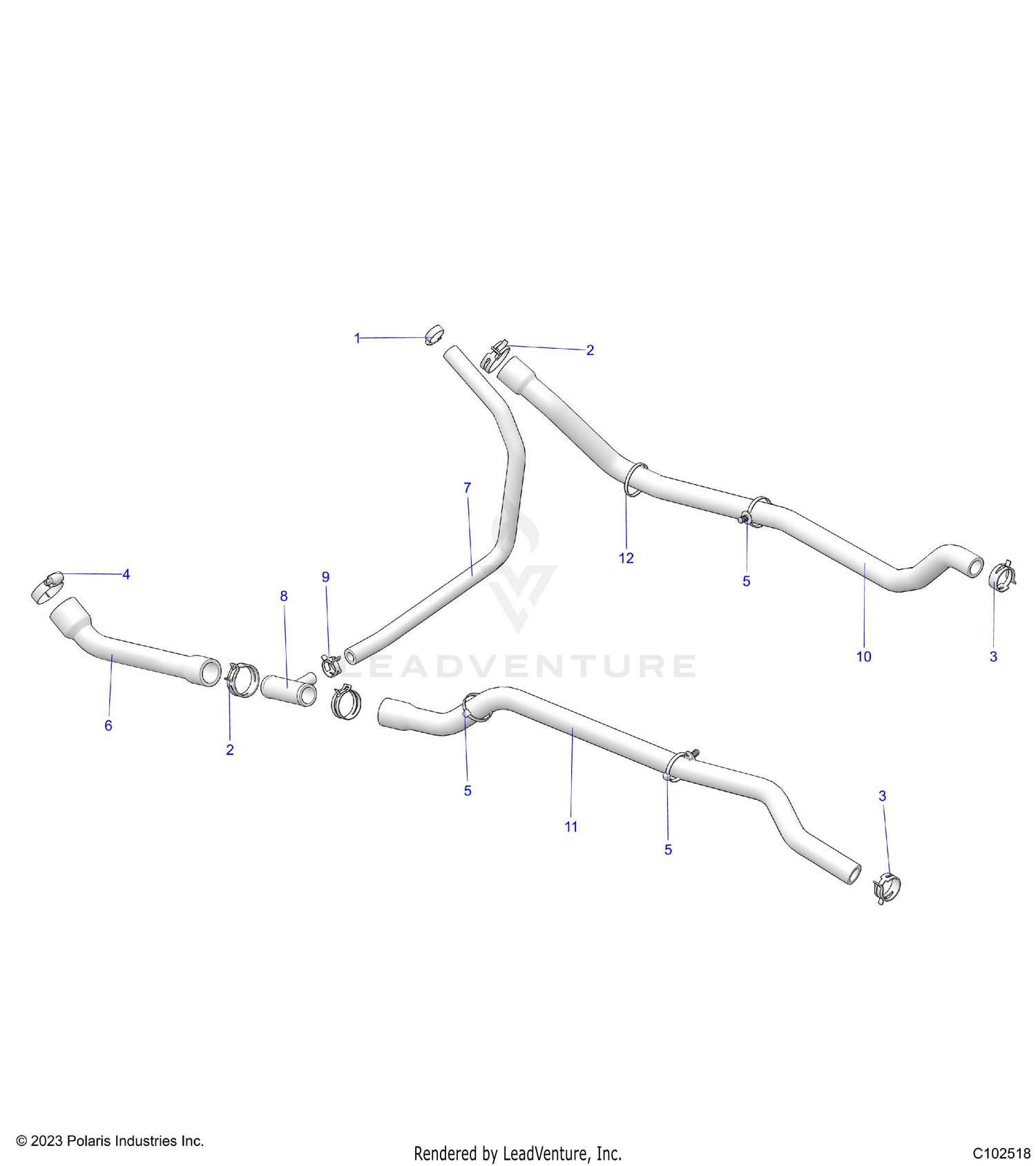 ENGINE, COOLING SYSTEM, HOSES - A26SJR57AG (C103003)