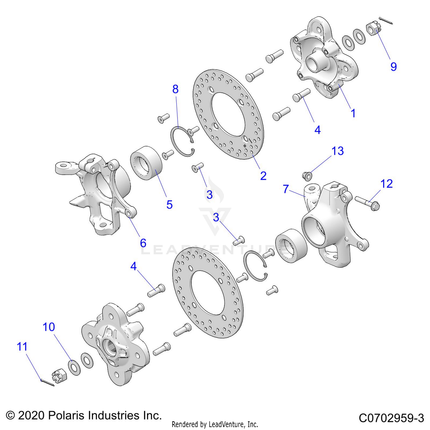 SUSPENSION, FRONT CARRIER - D24P2AD4B4/ED4B4/FD4B4/GD4B4/UD4B4/VD4B4/WD4B4/YD4B4 (C0702959-3)