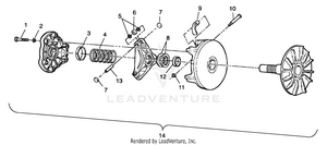 Drive Clutch - A99bg38ca (4949664966b013) Schematic