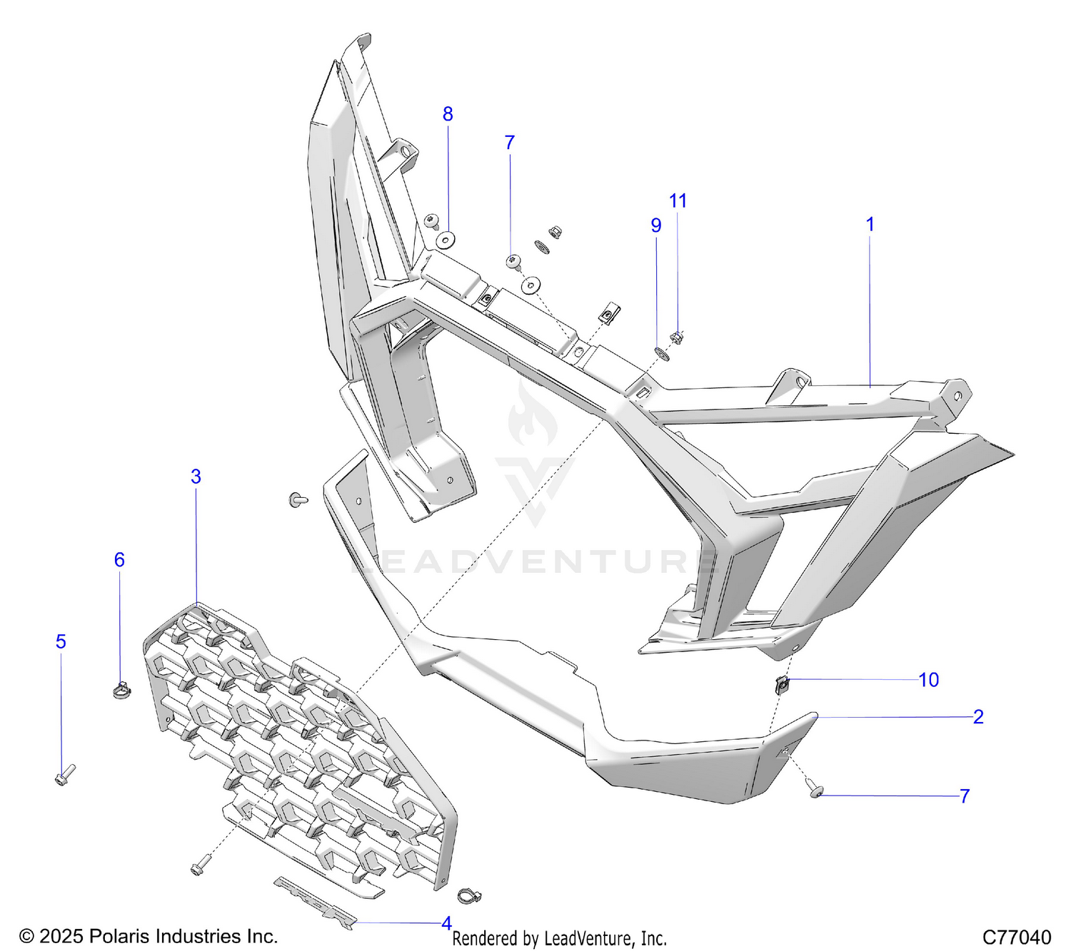 BODY, FRONT FASCIA - Z26RRL2KAL (C77040)
