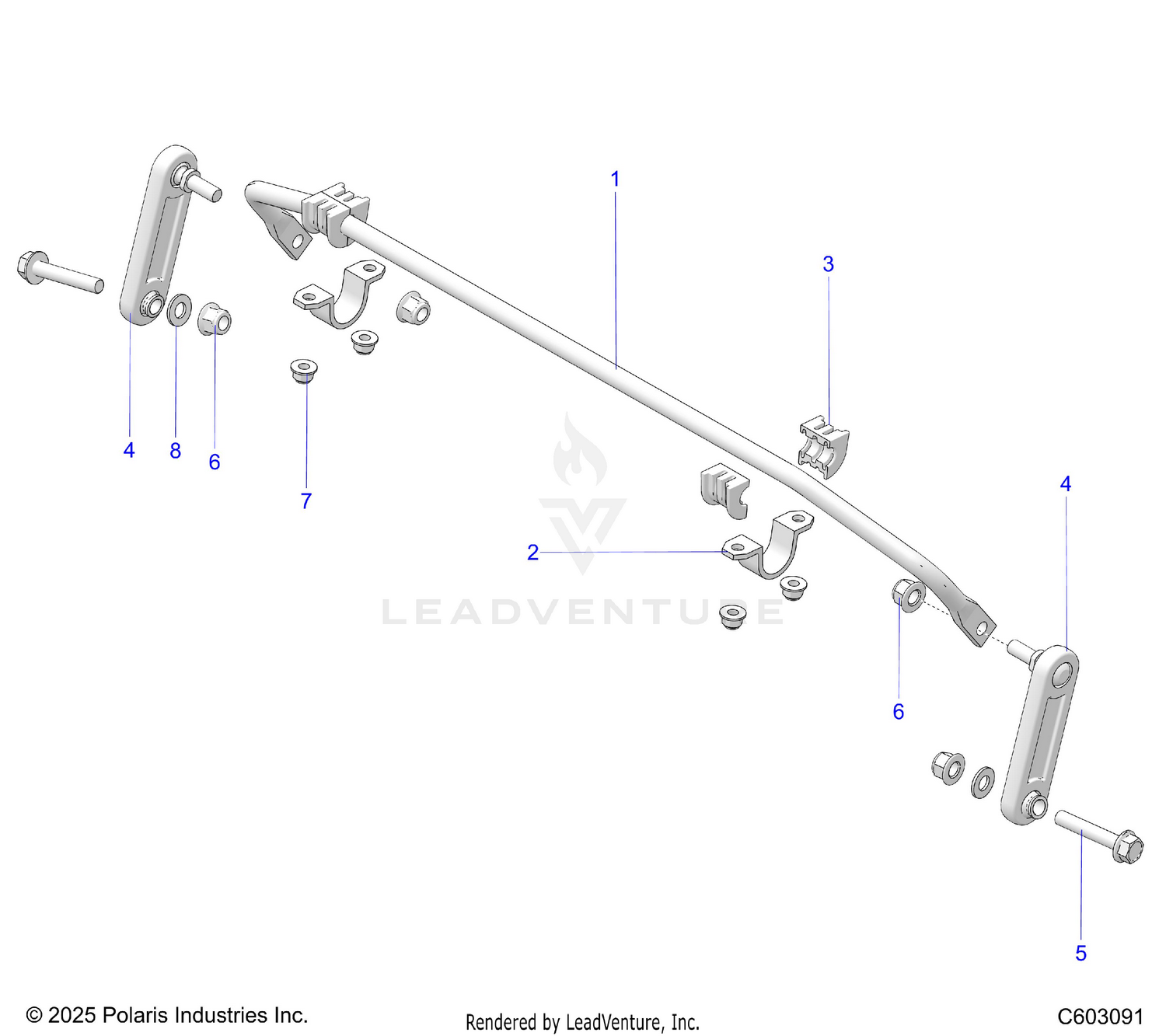 SUSPENSION, SWAY BAR, ESCAPE - S26TLR8MS (C603091)