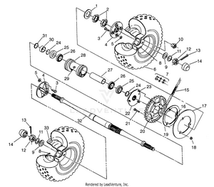 Rear Wheel Drive Xplorer 400l W969140 (4935983598c007) Schematic