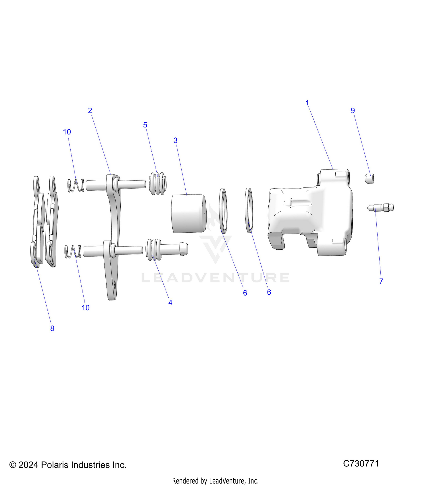 BRAKES, REAR CALIPER - R26TAA99A1/B1 (C730771)