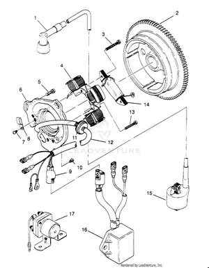 Magneto Assembly 6x6 300 W948730 (4926792679d010) Schematic
