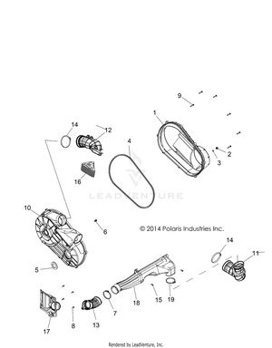 Drive Train, Clutch Cover And Ducting - R16rt_87 All Options (49rgrclutchcvr15900xp) Schematic