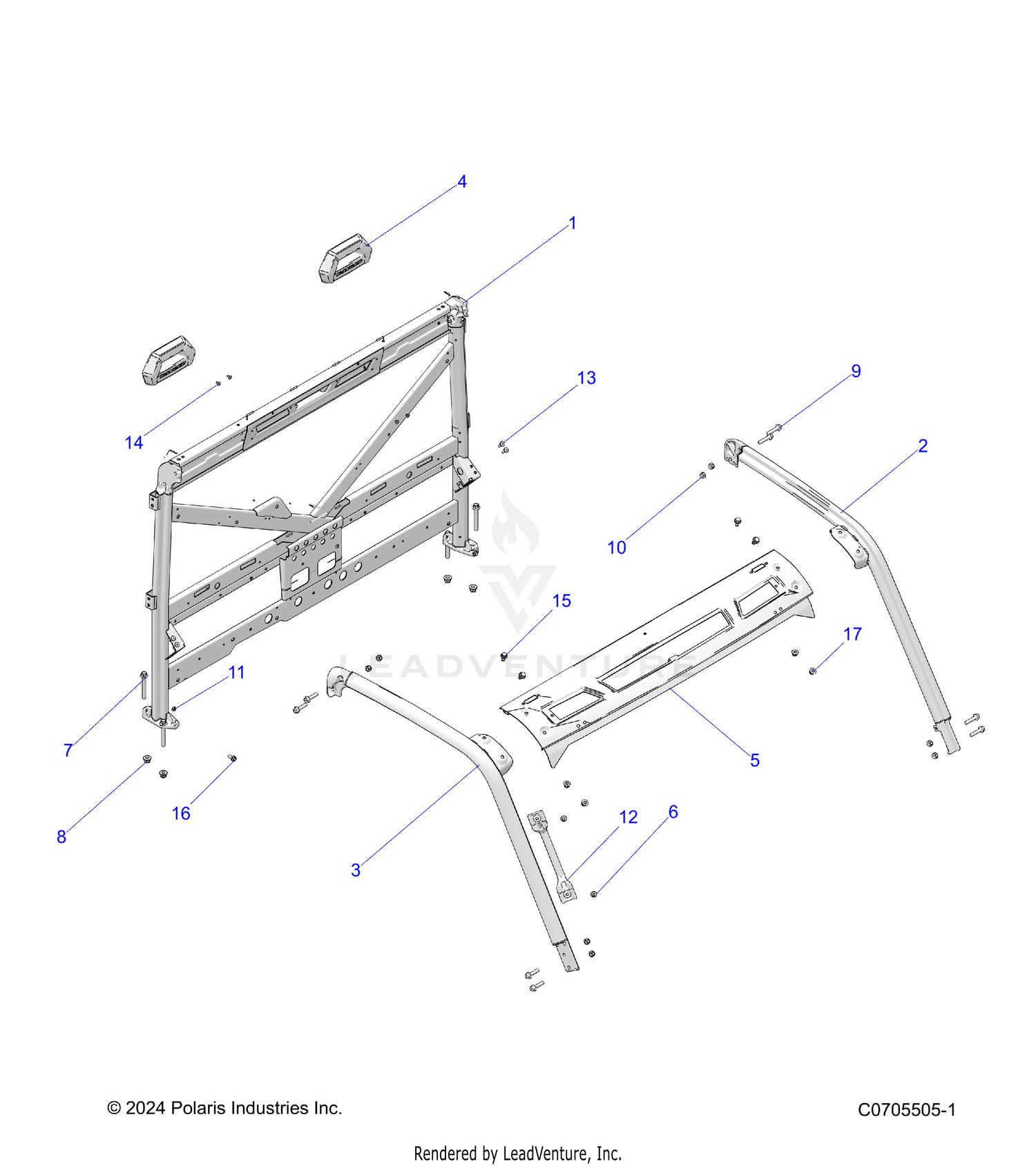 CHASSIS, CAB FRAME - R26RRY99A9/AF/AH/AB/AS/B9/BH/BB/BS (C0705505-1)