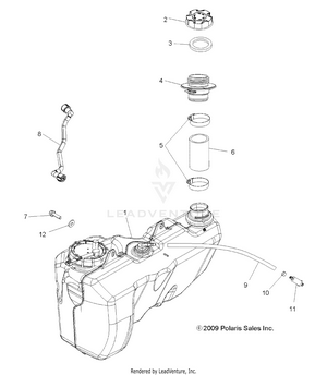 Body, Fuel Tank - A10tn55al/ax (49atvfuel10sp550x2) Schematic