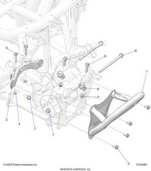 Chassis, Front Gearcase And Bumper Mounting - Z24rmd2kah/al/bh/bl(c703385) Schematic
