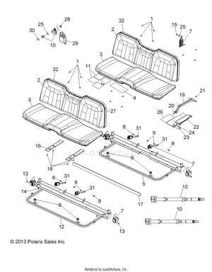 Body, Seat And Base - R14wh76aa/eac (49rgrseat14800crew) Schematic