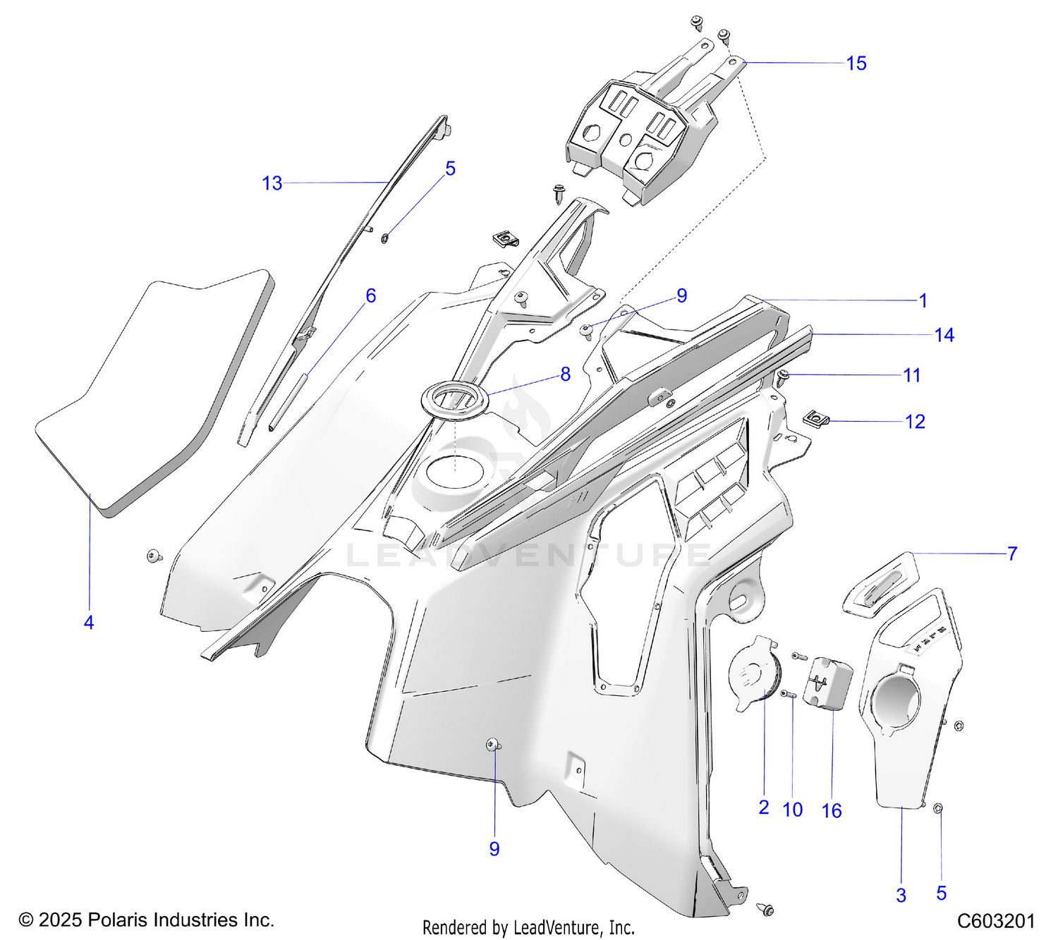 BODY, CONSOLE ASM. - S26AJT9FEL (C603201)