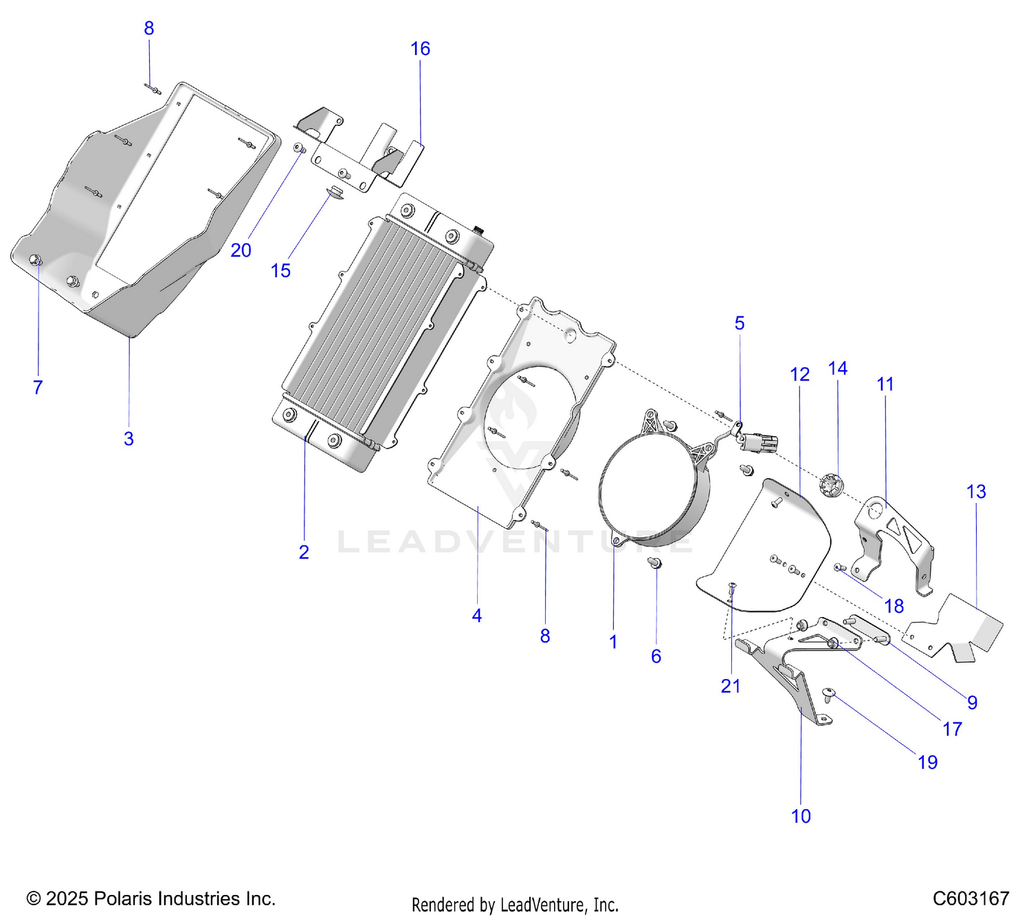 ENGINE, COOLING, RADIATOR - S26AJE9FSL/AJN9FSL/FSM (C603167)